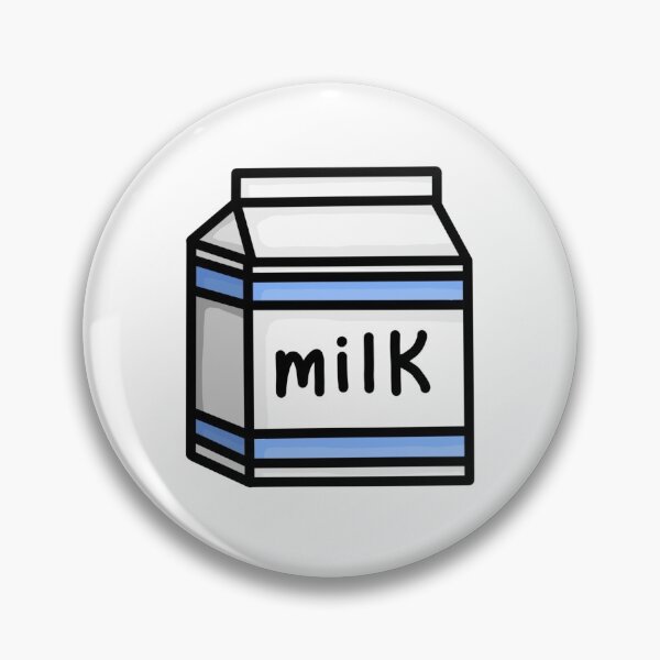 Item preview, carton of milk blue sticker and print designed and sold by reesewolf.