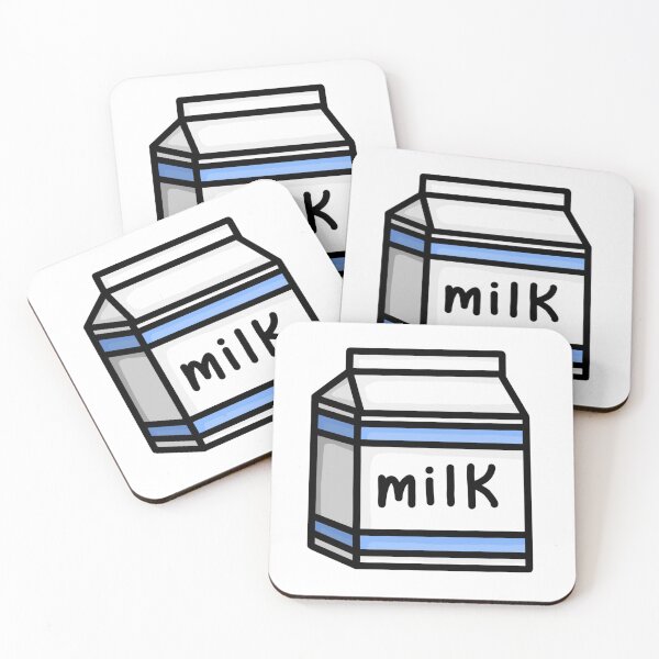 Item preview, carton of milk blue sticker and print designed and sold by reesewolf.