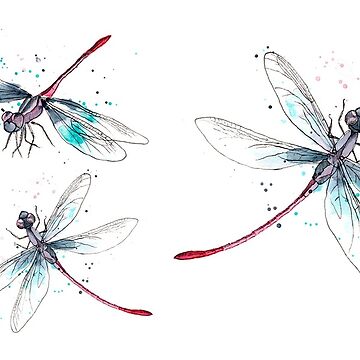 Artwork thumbnail, Dragonflies by lucyluart