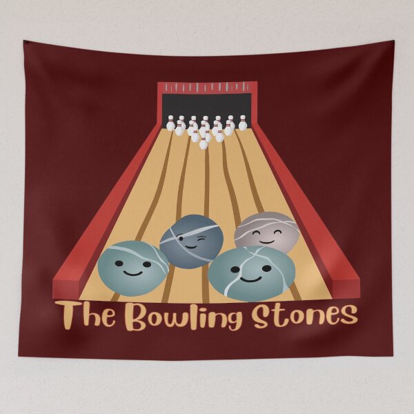 Item preview, The Bowling Stones- Funny Bowling Pun designed and sold by goodguy53.