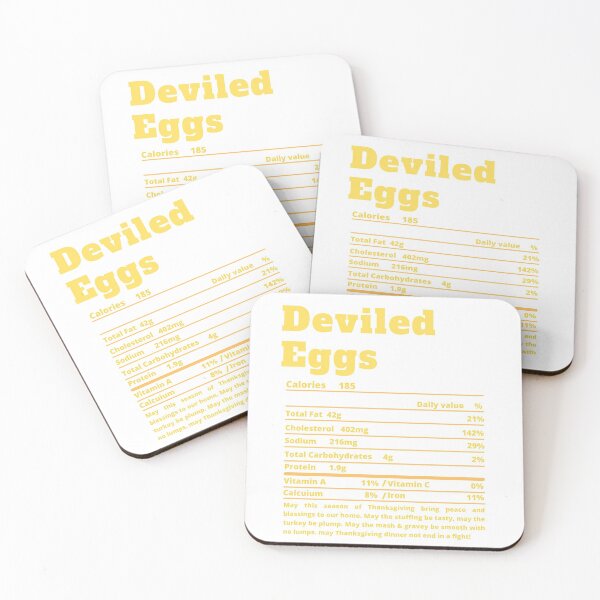Item preview, Deviled Eggs Nutritional Facts Funny Thanksgiving Food designed and sold by MoMasry.