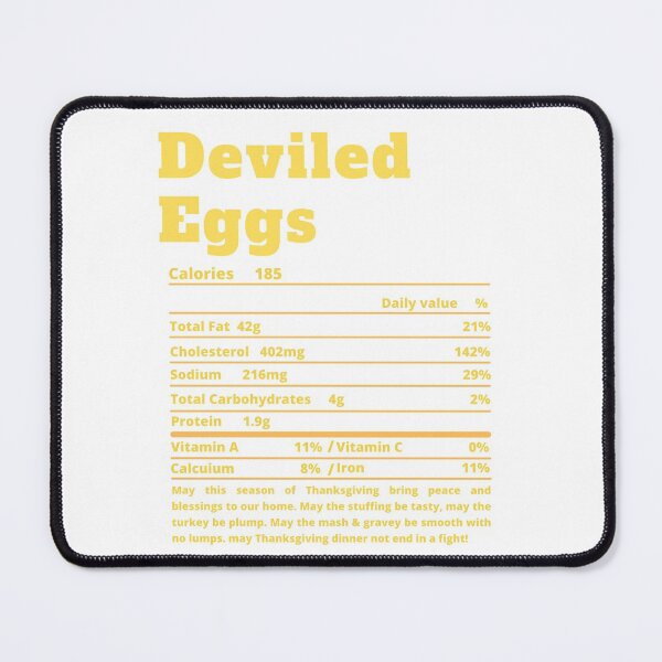 Item preview, Deviled Eggs Nutritional Facts Funny Thanksgiving Food designed and sold by MoMasry.