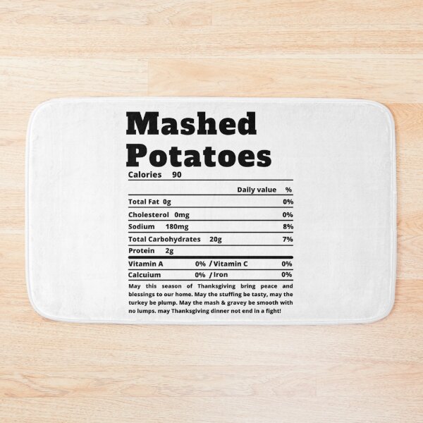 Item preview, Mashed Potatoes Nutritional Facts Funny Thanksgiving Food designed and sold by MoMasry.
