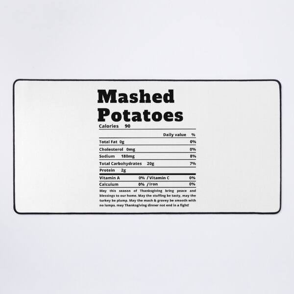 Item preview, Mashed Potatoes Nutritional Facts Funny Thanksgiving Food designed and sold by MoMasry.