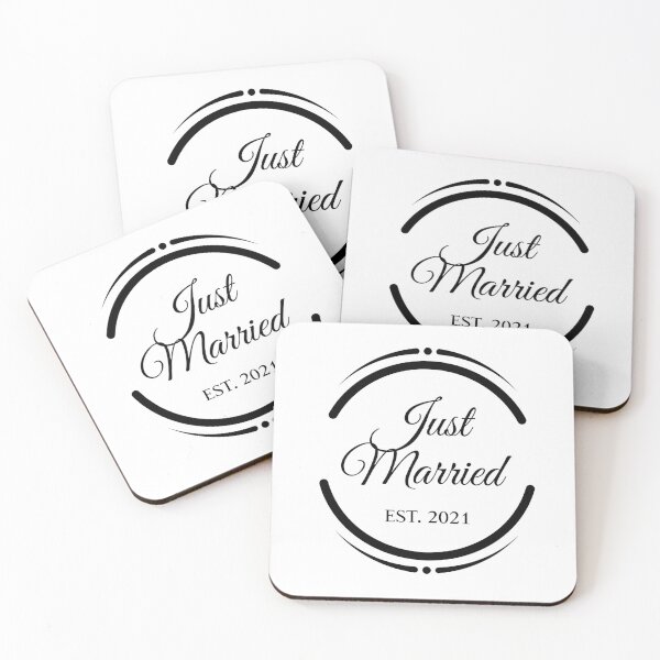 Item preview, Just Married EST. 2021 designed and sold by bunderwood97.