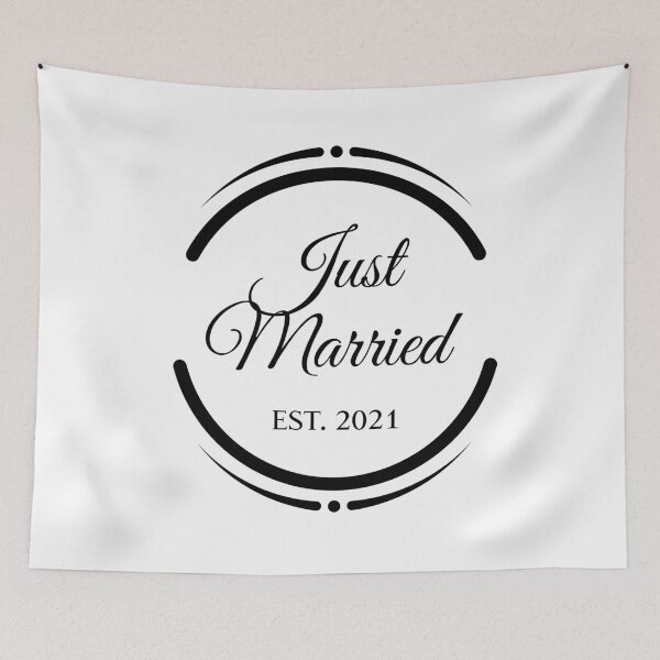 Item preview, Just Married EST. 2021 designed and sold by bunderwood97.
