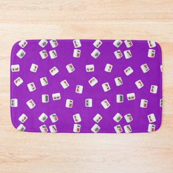 Item preview, Mahjong Game Cubes On Purple Background designed and sold by Rainbows Rock.