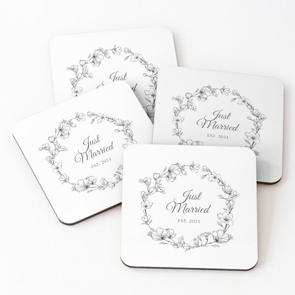 Item preview, Just Married EST. 2021 designed and sold by bunderwood97.