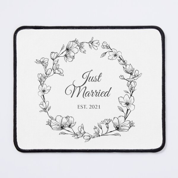Item preview, Just Married EST. 2021 designed and sold by bunderwood97.