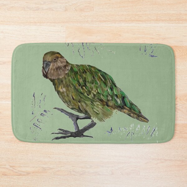Item preview, New Zealand Large Green Bird the endangered Kakapo  designed and sold by Liz HL Art Shop.