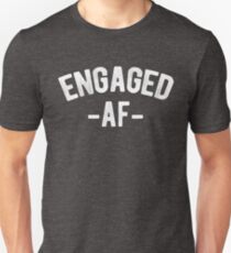 Camiseta ajustada AF comprometido compromiso divertido