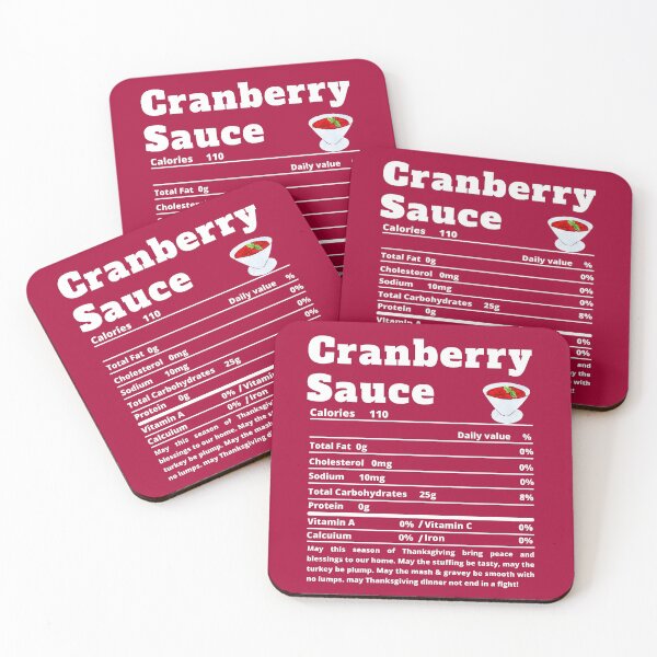 Item preview, Cranberry Sauce Nutritional Facts Funny Thanksgiving Food  designed and sold by MoMasry.