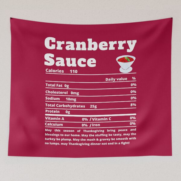 Item preview, Cranberry Sauce Nutritional Facts Funny Thanksgiving Food  designed and sold by MoMasry.