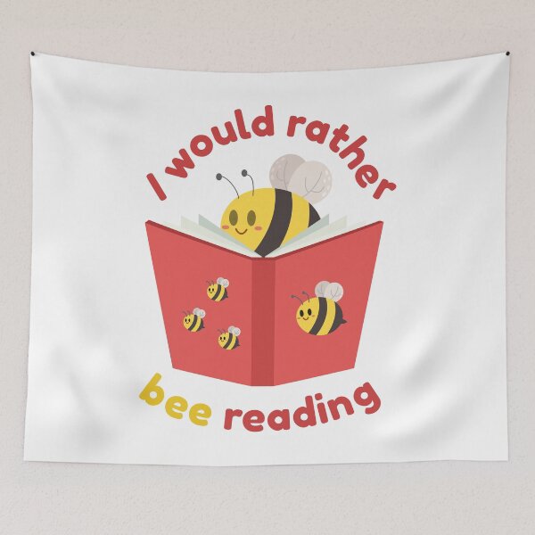 Item preview, I would rather bee reading designed and sold by punnylauren.