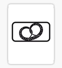 sport pretzel food hunger delicious oktoberfest logo symbol cool design Sticker