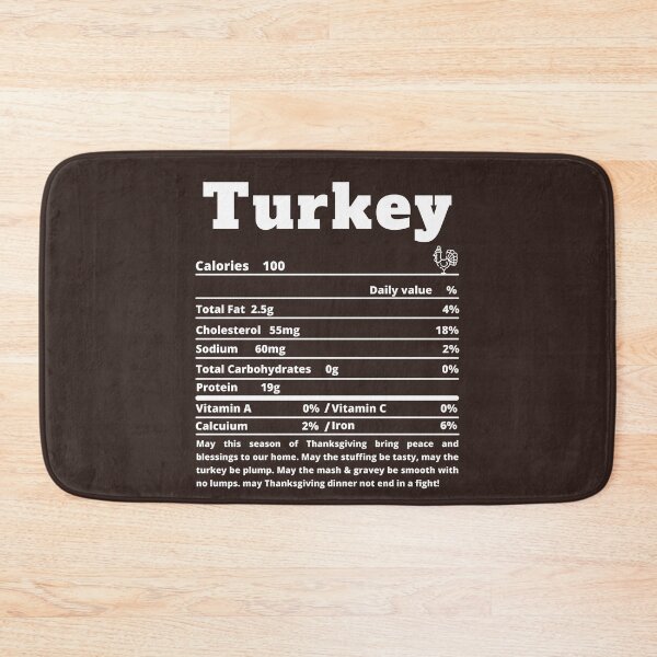 Item preview, Turkey Nutritional Facts Funny Thanksgiving Food designed and sold by MoMasry.