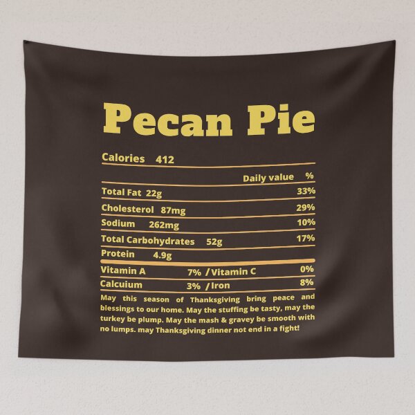 Item preview, Pecan Pie Nutritional Facts Funny Thanksgiving Food designed and sold by MoMasry.