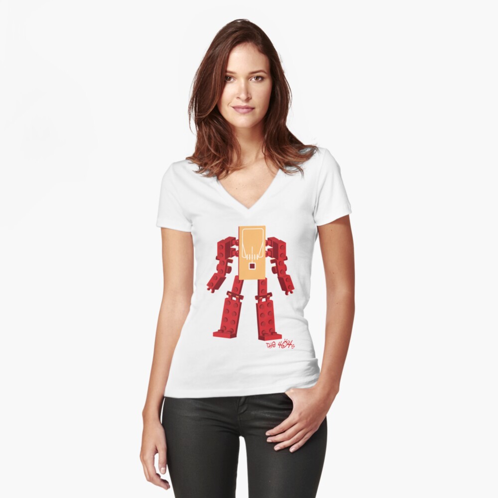 Item preview, Fitted V-Neck T-Shirt designed and sold by the404s.