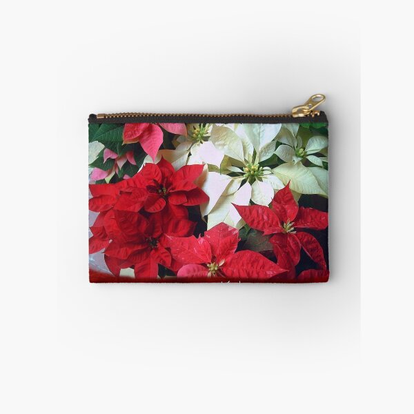 Item preview, Mixed color Poinsettias 1 Happy Holidays P5F5 designed and sold by TravelPhotoArt.