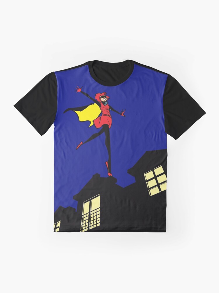 Thumbnail 4 of 5, Graphic T-Shirt, Bandette On The Roof (no logo) designed and sold by colleencoover.