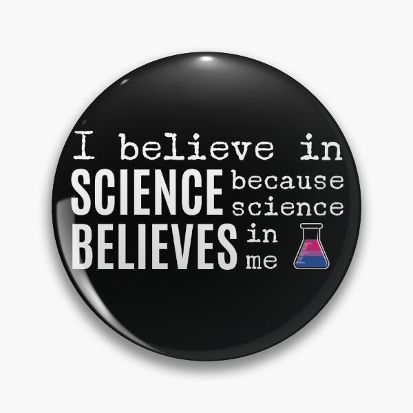 Aperçu de l'œuvre Pride Science (Bisexual Flag) Version 3 in White créée et vendue par SingeDesigns.