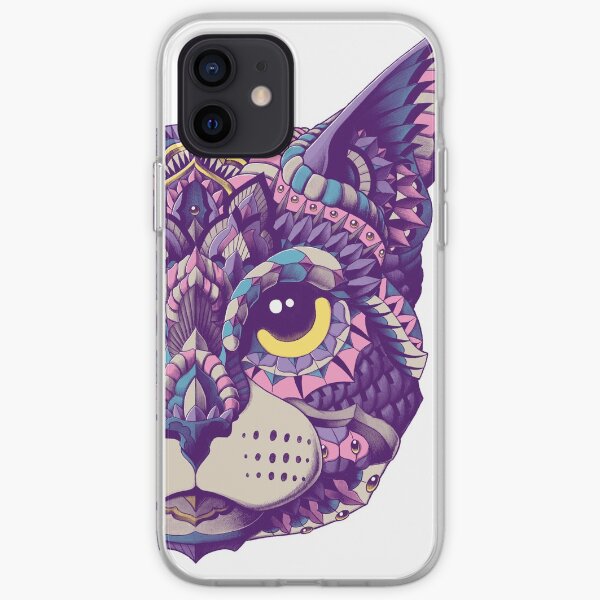 Cat Head (Color Version) iPhone Soft Case