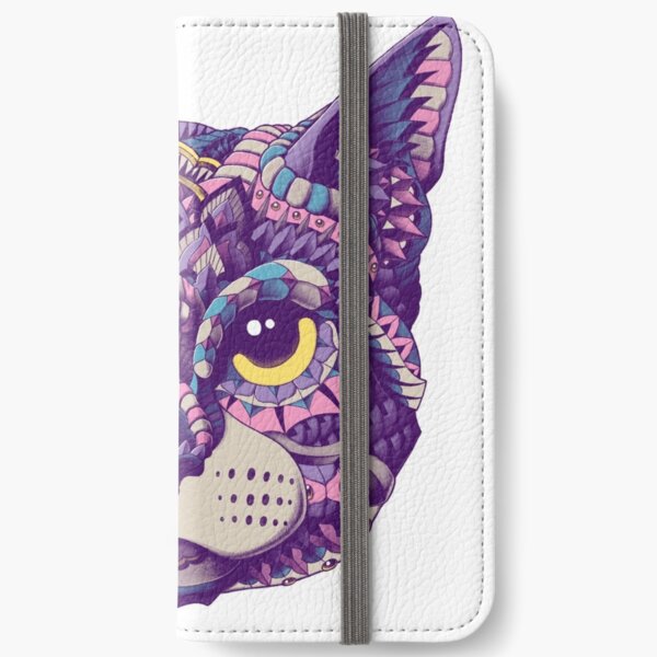 Cat Head (Color Version) iPhone Wallet