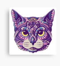 Lienzo Cabeza de gato (Versión en color)