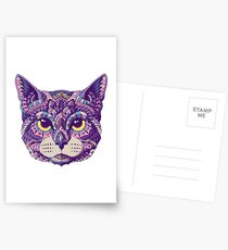 Cat Head (Color Version) Postcards