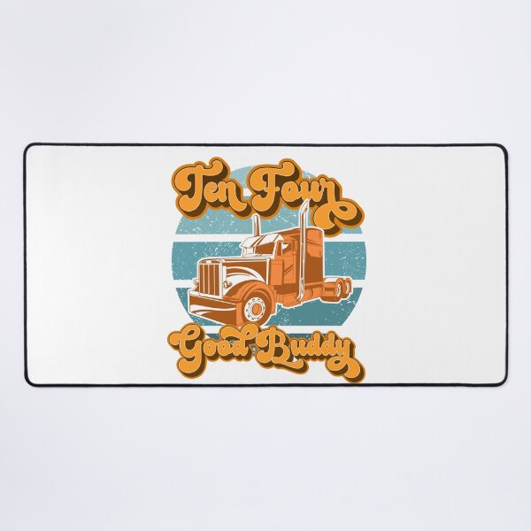 Item preview, Retro 1970s Ten Four Good Buddy Vintage Trucker designed and sold by Silly Dad Shirts.