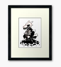 Muk and Marowak Fusion Framed Print