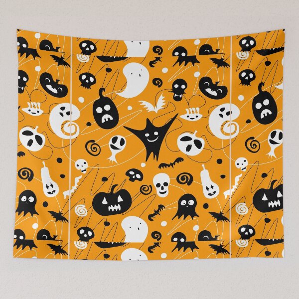 Item preview, Spooky Halloween Pattern designed and sold by Lorets-Designs.