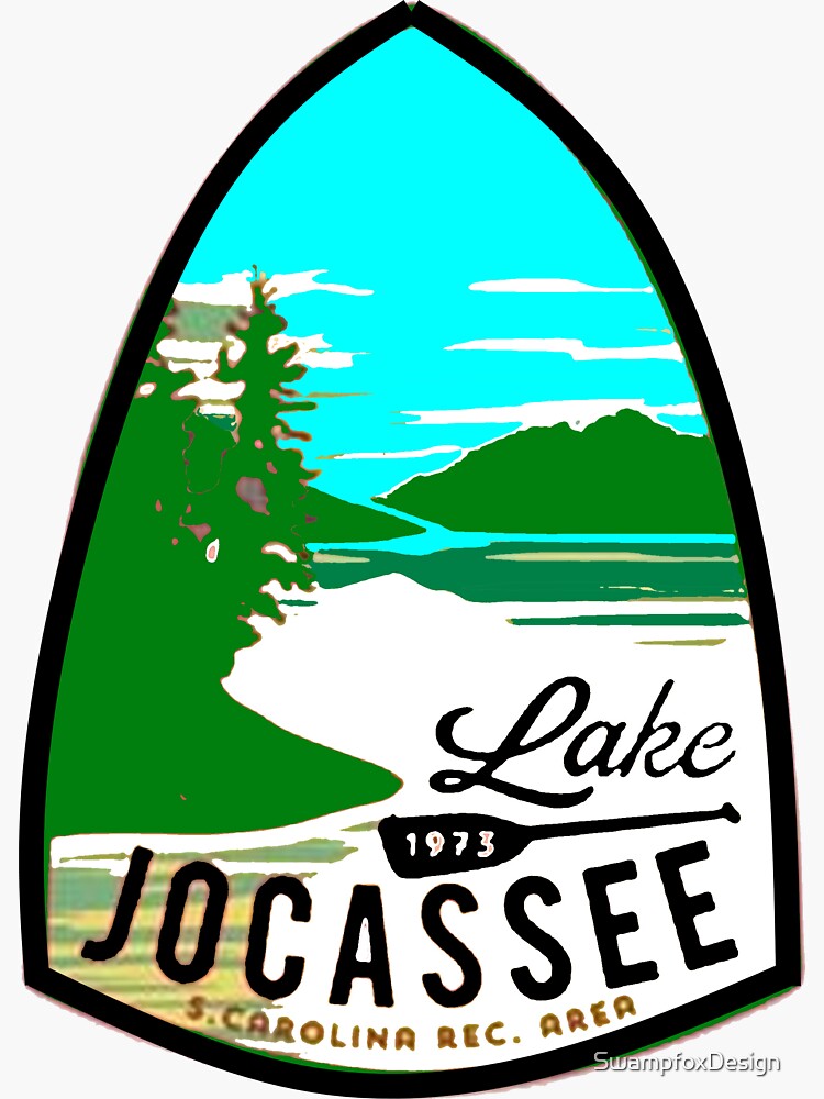 "Lake Jocassee SC Recreation area" Sticker for Sale by SwampfoxDesign