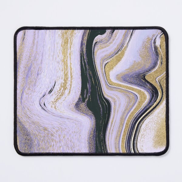 Item preview, Magical Marble Swirls of Lavender Black and Gold Glitter Abstract Pattern designed and sold by Alicia Chee.