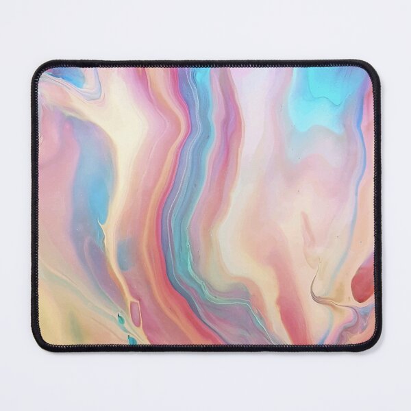 Item preview, Heavenly Marble Swirls of Blue, Pink, White and Yellow Abstract Pattern designed and sold by Alicia Chee.