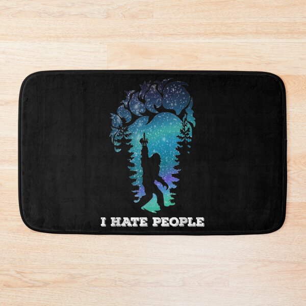 Item preview, Bigfoot Middle Finger I Hate People Sasquatch funny designed and sold by WarrenLotus.