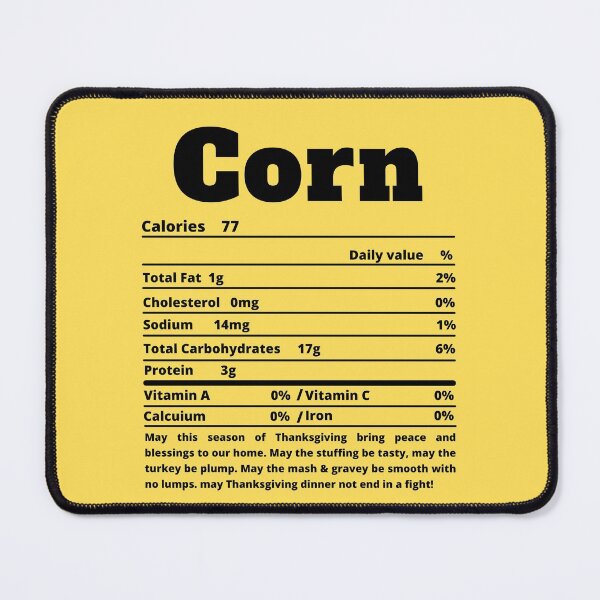 Item preview, Corn Nutritional Facts Funny Thanksgiving Food designed and sold by MoMasry.