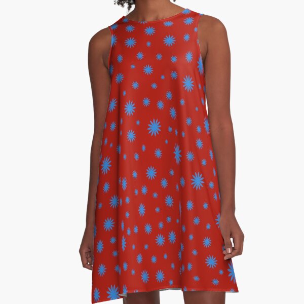 Item preview, Starburst Pattern Red & Blue designed and sold by Rockett Graphics.