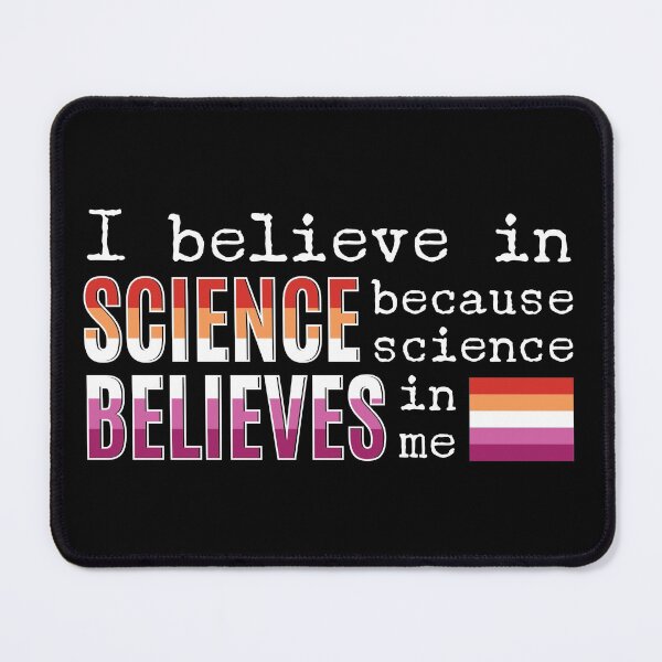 Item preview, Pride Science (Lesbian Flag) Version 2 in White designed and sold by SingeDesigns.