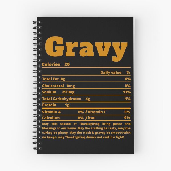 Item preview, Gravy Nutritional Facts Funny Thanksgiving Food designed and sold by MoMasry.