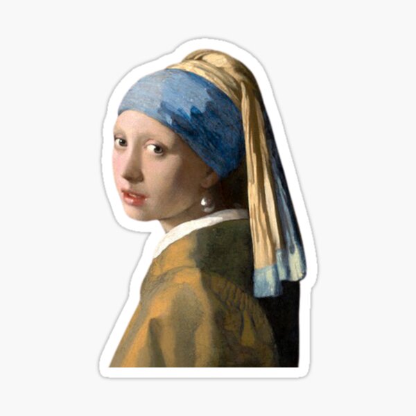 Girl With A Pearl Earring Johannes Vermeer Sticker For Sale By Lutzarts Redbubble 