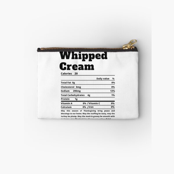 Item preview, Whipped Cream Nutritional Facts Funny Thanksgiving Food designed and sold by MoMasry.