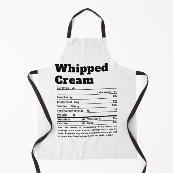 Item preview, Whipped Cream Nutritional Facts Funny Thanksgiving Food designed and sold by MoMasry.