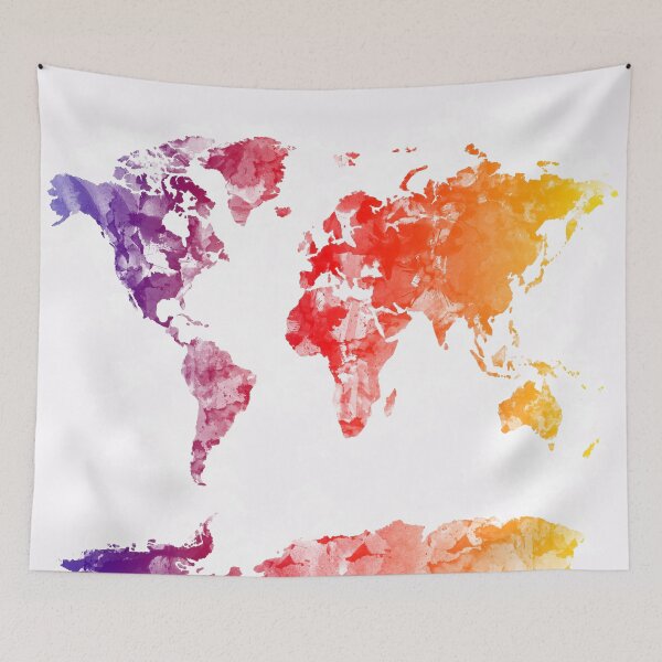 Item preview, world map designed and sold by BekimART.