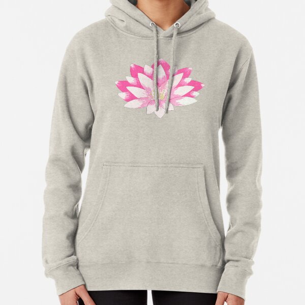 Pink Lotus Pullover Hoodie