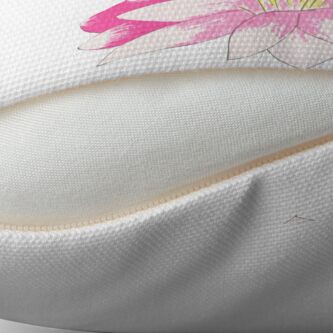 Alternate view of Pink Lotus Throw Pillow