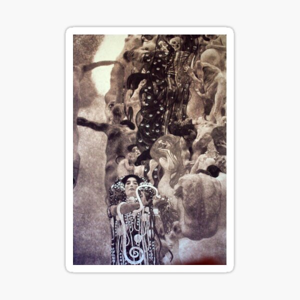 'Medicine' by Klimt (Reprint) Sticker