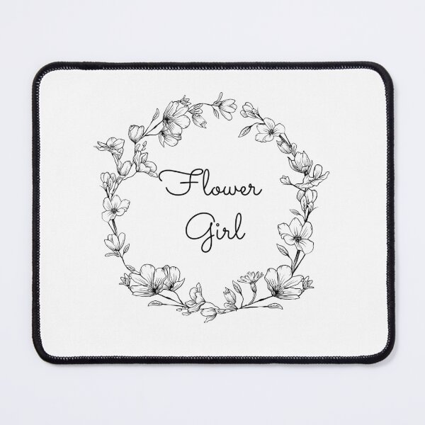 Item preview, Flower Girl Floral Calligraphy Design designed and sold by bunderwood97.