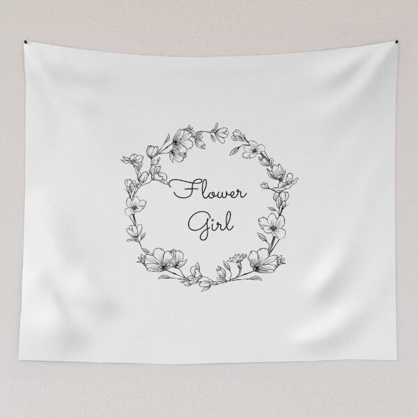 Item preview, Flower Girl Floral Calligraphy Design designed and sold by bunderwood97.