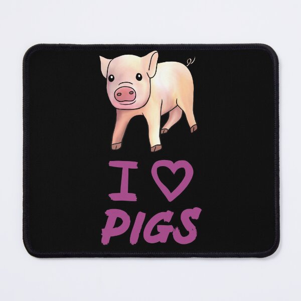 Item preview, Purple I Love Pigs, Cute Funny Pig designed and sold by Mochi-Merch.